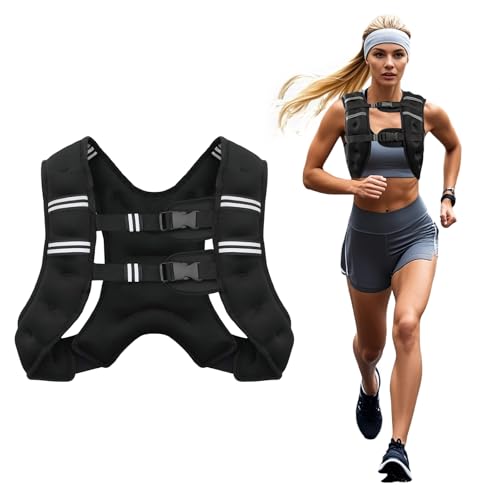 Adjustable Weighted Vest for Strength Training and Running - 6lb to 30lb