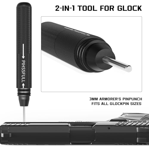 2-in-1 Glock Tool Kit - Front Sight & Magazine Disassembly Tool - Silver