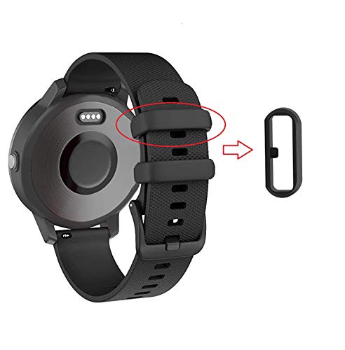 6-Pack Silicone Watch Band Keeper Loops - Replacement Fastener Rings
