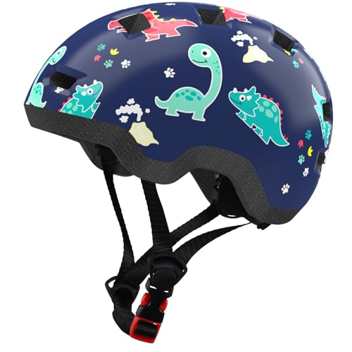 Adjustable Toddler Helmet for Ages 2-6 - Dinosaur Design