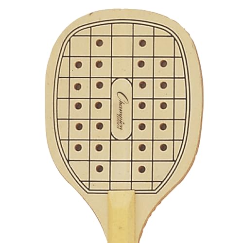 Champion Sports Wooden Paddleball Racket - Durable 16.5" Court Paddle for Beginners