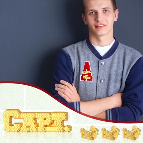 Sports Chenille Lapel Pins - 24 Pack for Team Fans & Awards - Captain