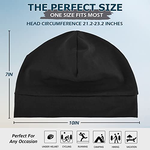 Cotton Skull Cap Beanie for Men and Women - Lightweight & Breathable Nightcap