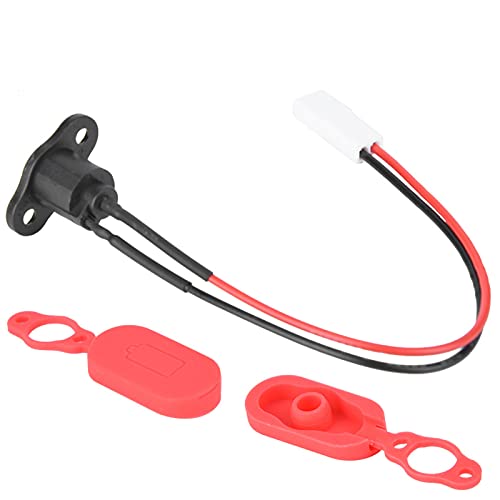 Electric Scooter Charging Port with Waterproof Silicone Sleeve