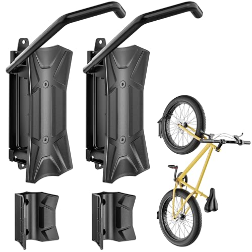 Swivel Bike Wall Mount for Fat Tire Bikes - 2 Pack, Holds 77lbs