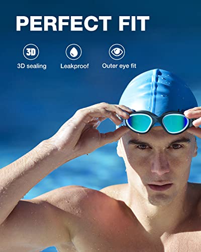 Polarized Swim Goggles with Anti-Fog for Adults - Upgraded G1