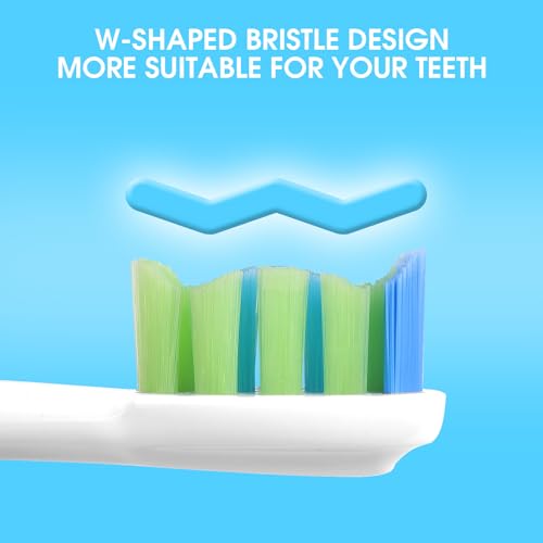 Electric Toothbrush Replacement Heads for 7AM2M AM100/AM105 - White