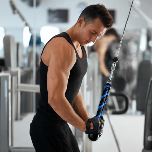 Tricep Rope Cable Attachment - 27 & 36 Inch, Non-Slip Grip