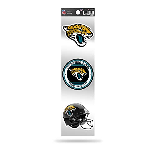 Retro Football Decal Set - Jacksonville Jaguars - 3-Piece Vinyl Sticker Pack