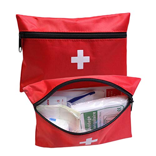 Empty Mini First Aid Kit Pouch - 5.9 x 3.9 Inch Waterproof Bag