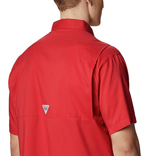 Men's Short Sleeve Fishing Shirt - Ohio State Buckeyes - XX-Large - Intense Red