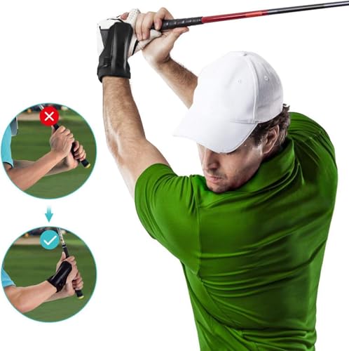 Golf Wrist Training Aid with Arm Band & Grip Rods for Beginners - Improve Swing