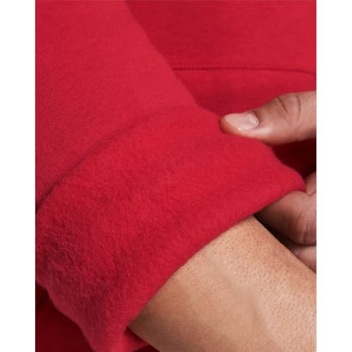 Under Armour Rival Fleece Logo Hoodie for Men - Red/Black Medium