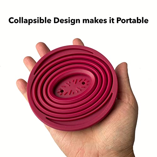 Attsky Red Collapsible Pour Over Coffee Dripper for Camping & Travel