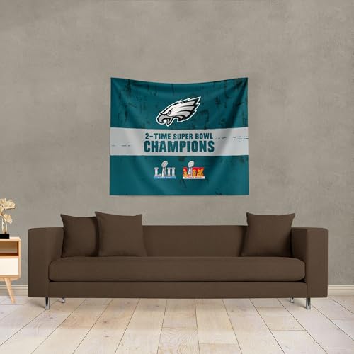 Seattle Seahawks Super Bowl 2026 Tapestry Wall Hanging - 40"L x 34"W