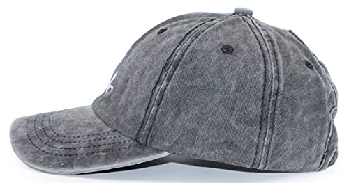 MANMESH HATT Daisy Blessed Ponytail Baseball Cap for Women, One Size Black