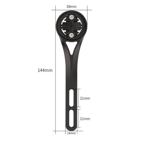 Integrated Aero Handlebar Out Front Cycling Computer Road Bike Mount Compatible with Garmin, Wahoo, CatEye, and Bryton with GoPro Action Camera and Bike Light Attachment