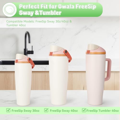Silicone Replacement Stoppers for Owala FreeSip Bottles - 4 Pack