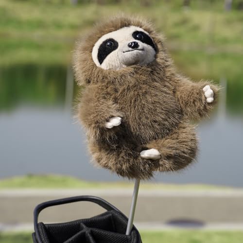 Craftsman Golf Sloth Headcover - Funny Animal Driver & Fairway Club Cover for Men Women Kids