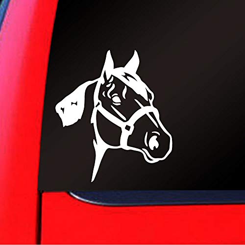 Quarter Horse Decal - 5.5-inch White Vinyl Sticker for Car, Truck or Window