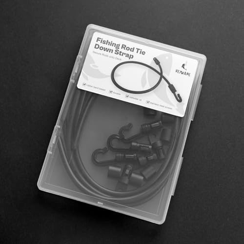 VEYWANE 18-Inch Rubber Tie Down Straps for Boat Deck Kayak Truck Bed