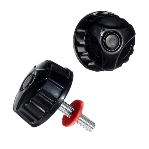 5pcs Universal Fishing Reel Handle Screw Caps and Nuts - Black