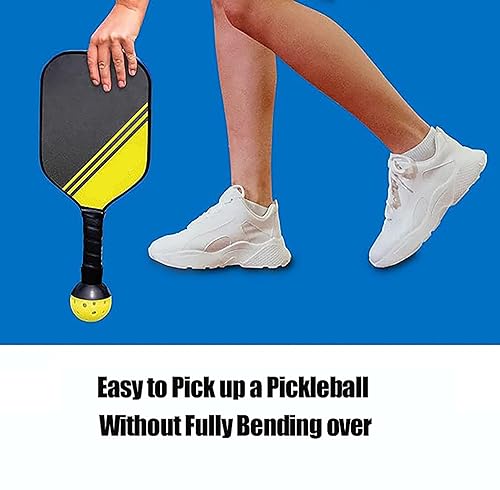Pickleball Ball Retriever - Silicone Paddle Picker - Black - 1 Pack