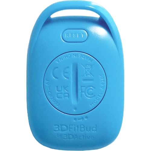 3D Pedometer Step Counter with Clip & Lanyard - Light Blue