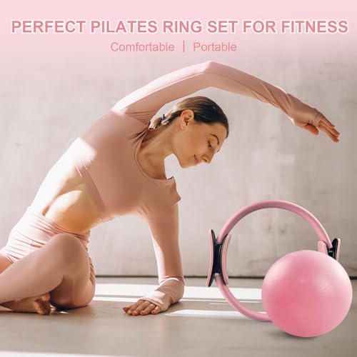 Pilates Equipment Kit with Ring, Ball, Weights & Resistance Bands