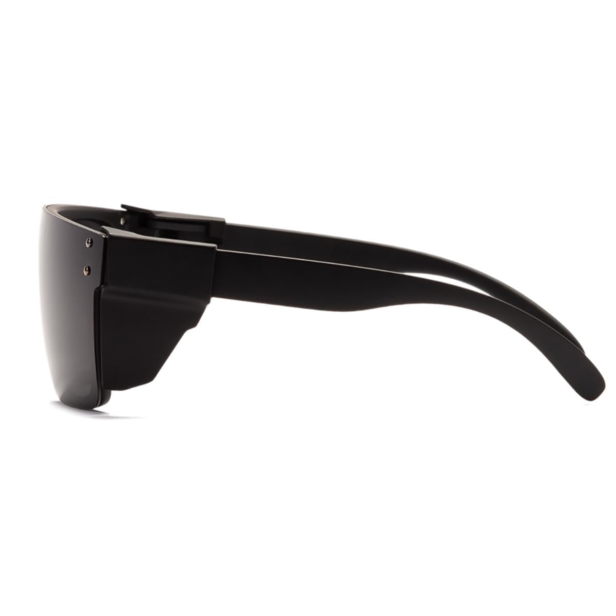 BEASVFE Z87 Polarized Safety Glasses Sunglasses Smoke Grey Lenses,Wrap Around Frame, Unisex Sunglasses for Men and Women (Smoke)