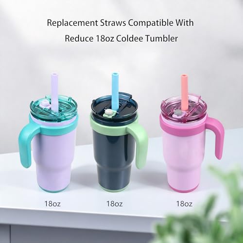Replacement Straws for Reduce 18oz Coldee Tumbler - 6 Pack
