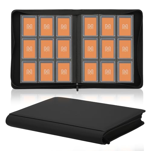 9-Pocket Trading Card Binder - Holds 288 Cards with Sleeves