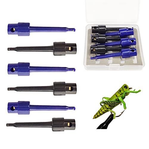 Fly Tying Tool Set - 6pcs Hackle Pliers with Mini Fly Box