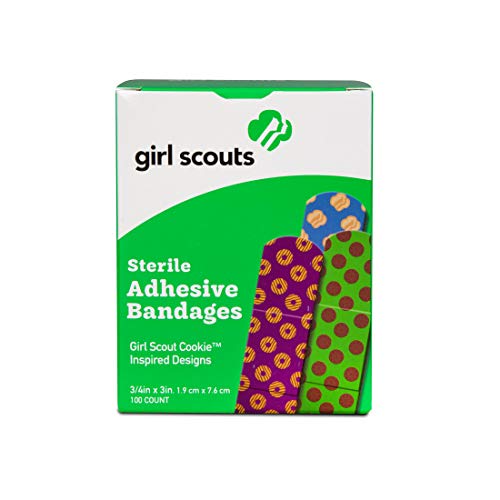 Girl Scouts Adhesive Bandages - Assorted Cookie Designs, 100 Ct.