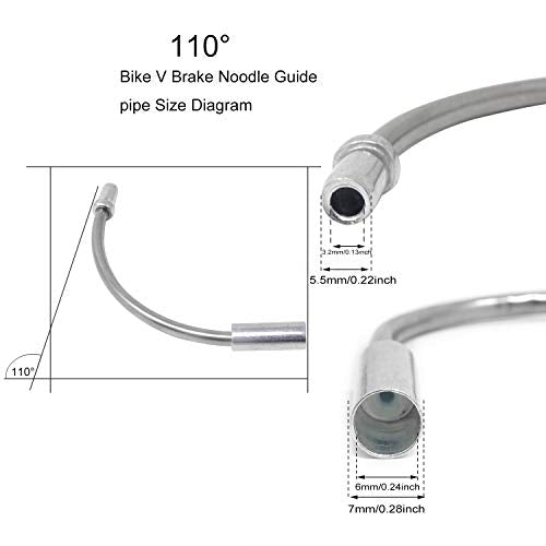 Bicycle Brake Noodle Cable Guide Pipe Set - 12 Pieces