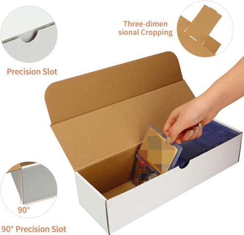 1600-Count Heavy-Duty Trading Card Box - 2-Pack White