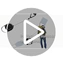 Retractable Lighter Clip with Protective Cover - Blue