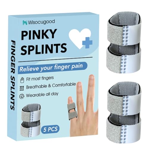 Wisocugood Pinky Finger Splint - Support & Pain Relief for Trigger, Arthritis, Broken Fingers