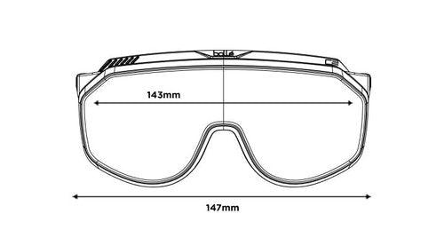 Bolle Chronoshield Rectangle Sunglasses, Multi, One Size