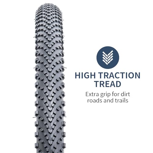 YunSCM 700C Road Bike Tires 2-Pack 700x35C Anti-Puncture Cycling Tires