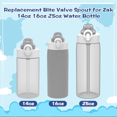 Bite Valve Replacement Spout for Zak Water Bottles - 2 Pack