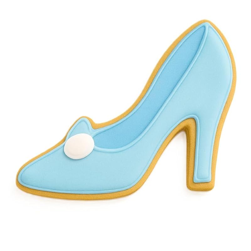 4-Inch Glass Slipper Shoe Cookie Cutter - Food Grade Steel