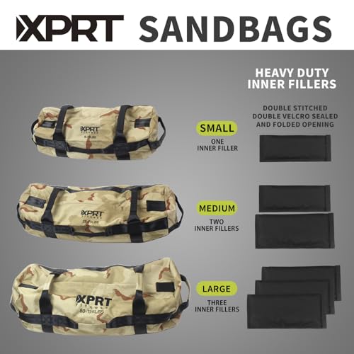 Heavy Duty Workout Sandbag with 7 Handles - Army Green/Black/Camo