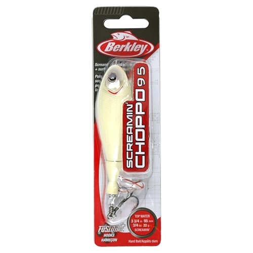 Berkley Screamin' Choppo Topwater Fishing Lure - Bone / 3 3/4 in, 3/4 oz