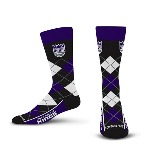 NBA Argyle Remix Dress Socks - Sacramento Kings - One Size
