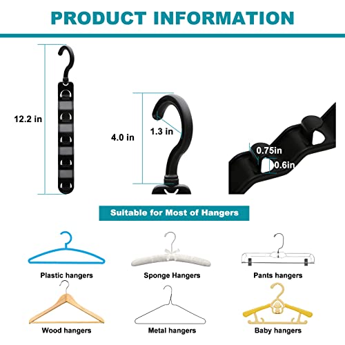 Closet Organizers and Storage,Upgraded Organization and Storage Clothes Hanger,8 Pack College Dorm Room Essentials,Sturdy Closet Organizer Home Essentials Space Saving Hangers for Thick Clothe