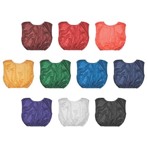 Mesh Practice Scrimmage Vests - Lightweight Training Gear, Pack of 12