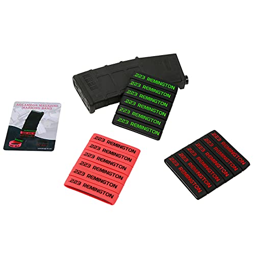 Magazine Marking Bands - 6 Pack Red-Black Silicone