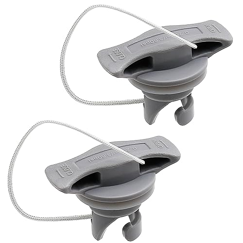 2 Pcs Inflatable Boat Air Valve Caps - Leak-Proof PVC Covers