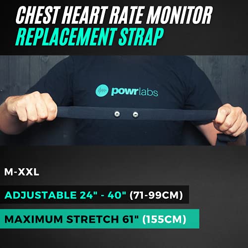 Heart Rate Monitor Replacement Chest Strap - Adjustable Fit M–XXL